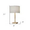 Cozy Cabin Natural Wood Table Lamp - Image 8